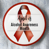 April Monat der Alkoholwarnung Button