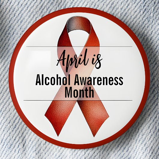 April Monat der Alkoholwarnung Button