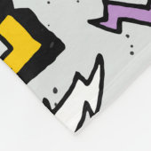 April Narren: farbiges Doodle-Set. Fleecedecke (Ecke)