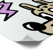 April Narren: farbiges Doodle-Set. Poster (Ecke)