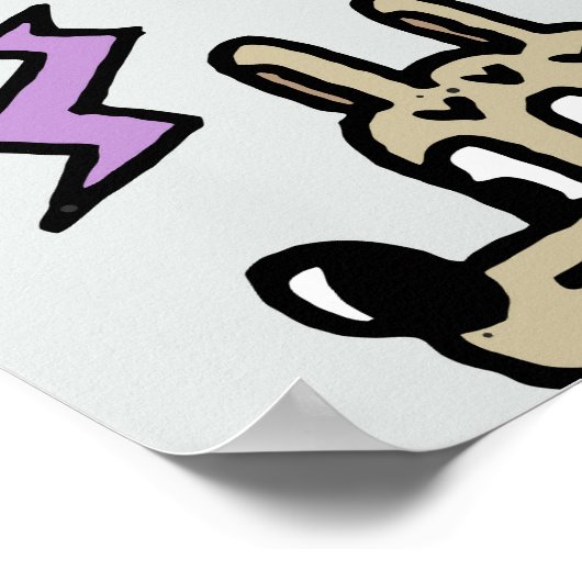 April Narren: farbiges Doodle-Set. Poster (Ecke)