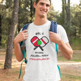 April: National Pickleball Montag T-Shirt