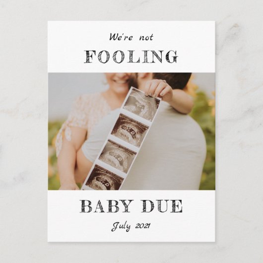 April Niereninsuffizienz Ankündigungspostkarte (Vorderseite)