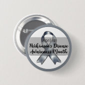 April Parkinson's Disease Awareness Monat Button (Vorne & Hinten)