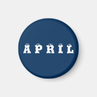 April Police Box Blue Eyeballs Magnet von Janz