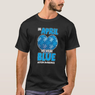 April-Puzzle Autismus-Bewusstseins-Schleife Autist T-Shirt