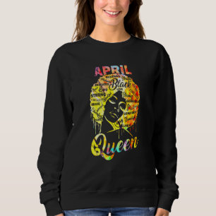 April Queen Black Women Afro Natural Hair African Sweatshirt