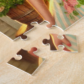 April Retro Blonde Pin-Up Spring Girl  Puzzle (Seite)