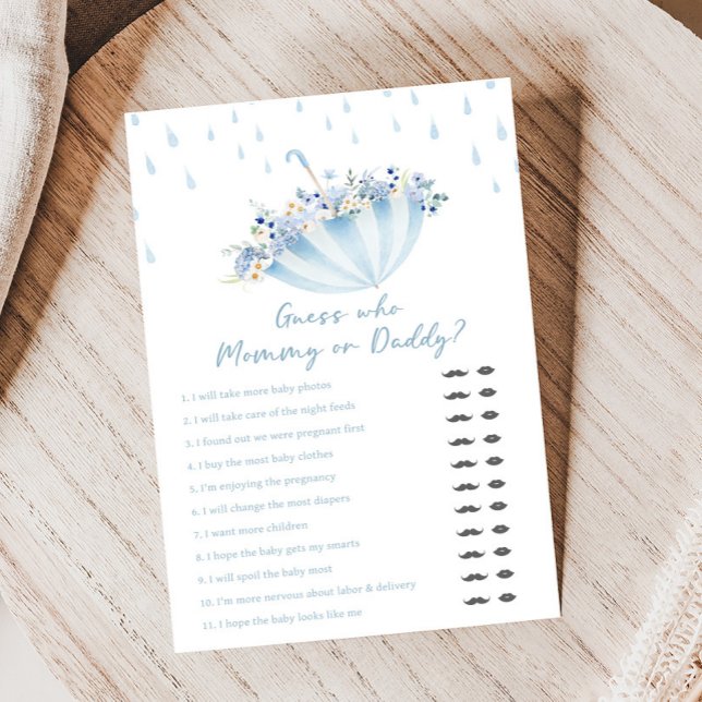 April-Schauer bringen Mai-Blumen Schauer-Ratspiele (April Shower Bring May Flowers Baby Shower Game)