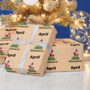 April Schauer Gänseblümchen Blüten Floral Geschenkpapier