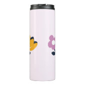 April - Schläge und Nassnasen - Blumenstrauß Thermosbecher (Rückseite)