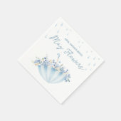 April Shower Bring May Flowers Baby Shower Serviette (Ecke)