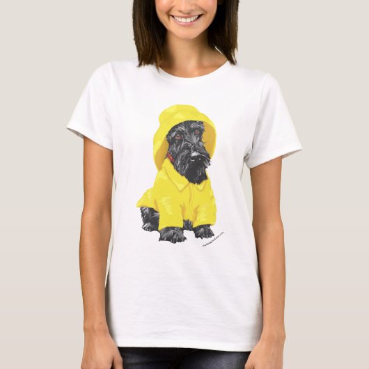 April Showers Scottish Terrier T-Shirt (Vorderseite)