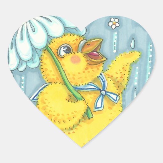 APRIL SHOWERS SPRING CHICK STICKERS Sheet (Vorderseite)