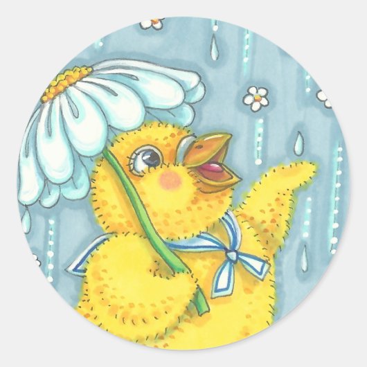 APRIL SHOWERS SPRING CHICK STICKERS Sheet (Vorderseite)