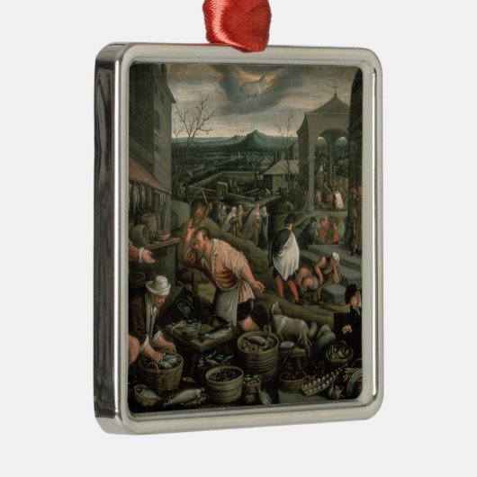 April Silbernes Ornament (Rechts)