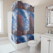 April Sky with Philippians 4:4 Duschvorhang (Beispiel)