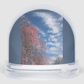 April Sky with Philippians 4:4 Schneekugeln (Rückseite)