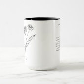 April-Trauzeugin | Daisy Birth Blume Tasse (Zentrum)