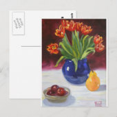 April Tulips Postkarte (Vorne/Hinten)