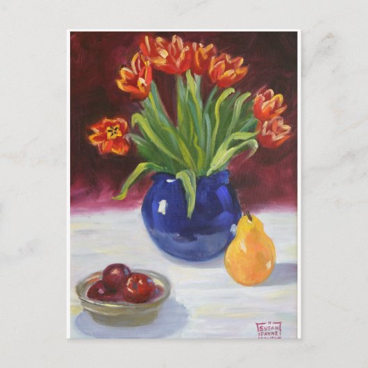 April Tulips Postkarte (Vorderseite)