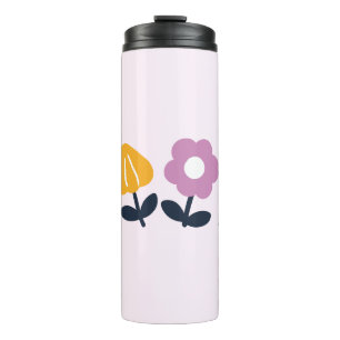 April Umarmungen und feuchte Nasen – Florales Teil Thermosbecher