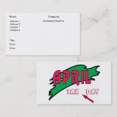 April- Visitenkarte (Vorne/Hinten)