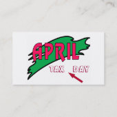 April- Visitenkarte (Rückseite)