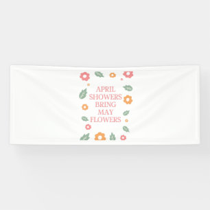 Aprildusche bringt Blume Banner