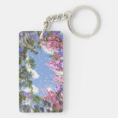 Aprilduschen Akryllischer Schlüsselanhänger (Rückseite)