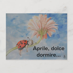 Aprile Postkarte