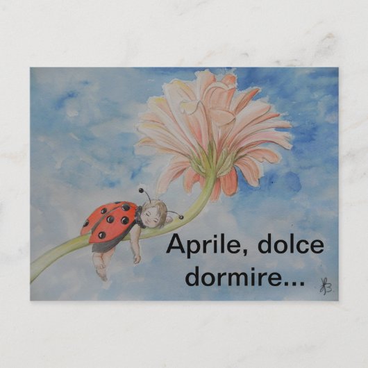 Aprile Postkarte (Vorderseite)