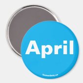 Aprilmagnet Magnet (Vorderseite/Rückseite)