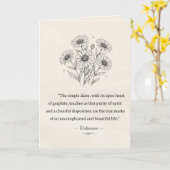 Aprils Daisy Karte (Gelbe Blume)