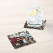 Aprilscherz, 1943 rechteckiger pappuntersetzer (Vor Ort)