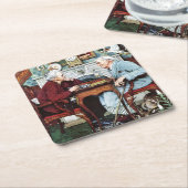 Aprilscherz, 1943 rechteckiger pappuntersetzer (angewinkelt)