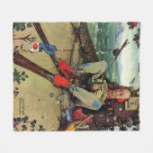 Aprilscherz, 1945 fleecedecke (Vorderseite (Horizontal))