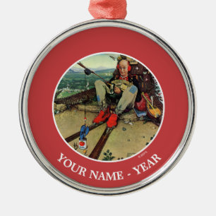 Aprilscherz, 1945 ornament aus metall