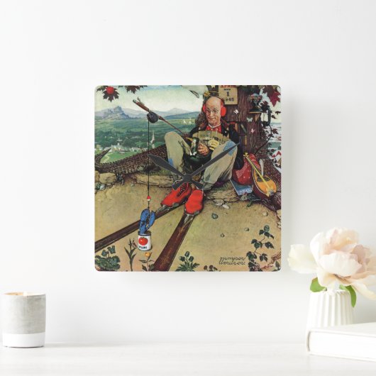 Aprilscherz, 1945 quadratische wanduhr (Zuhause)