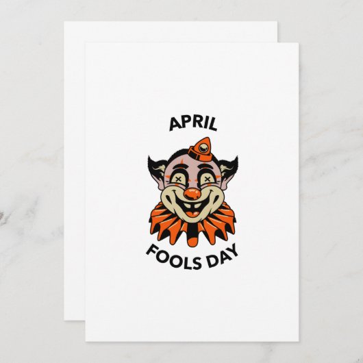 Aprilscherz Ankündigung (Vorne/Hinten)