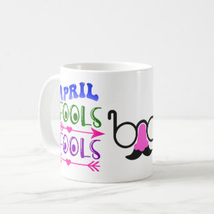 Aprilscherz Bart & Brille Kaffeetasse
