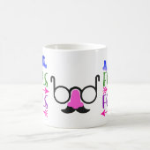 Aprilscherz Bart & Brille Kaffeetasse (Mittel)