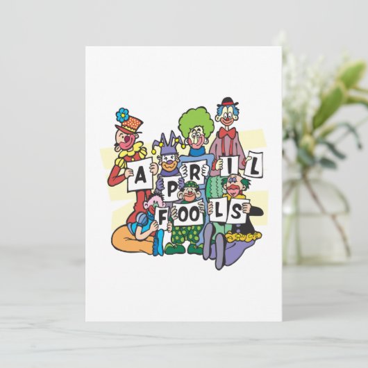 Aprilscherz Einladung (Stehend Vorderseite)