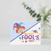 Aprilscherz Feiertagspostkarte (Stehend Vorderseite)