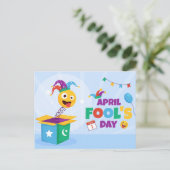 Aprilscherz Feiertagspostkarte (Stehend Vorderseite)