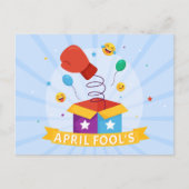 Aprilscherz Feiertagspostkarte (Vorderseite)