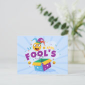 Aprilscherz Feiertagspostkarte (Stehend Vorderseite)