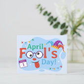 Aprilscherz Feiertagspostkarte (Stehend Vorderseite)