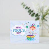 Aprilscherz Feiertagspostkarte (Stehend Vorderseite)