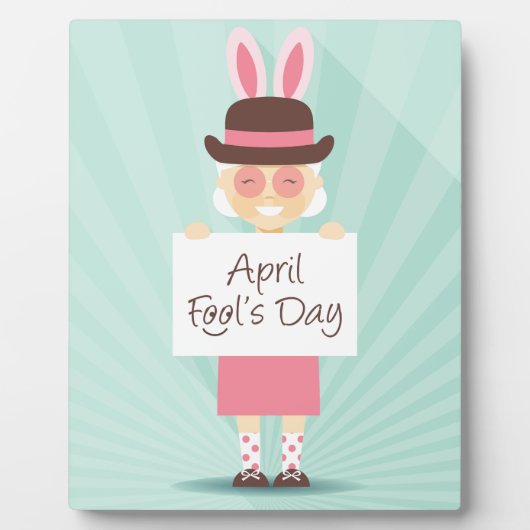 Aprilscherz Fotoplatte (Vorderseite)